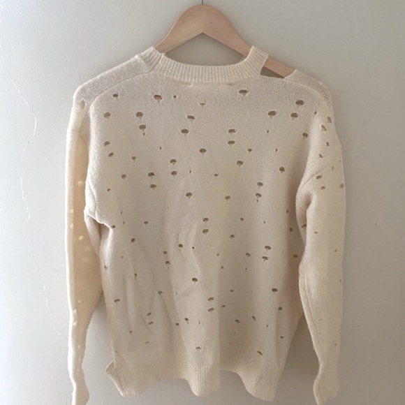 ASTR The Label Distressed Dolman Sleeve Pullover Sweater - Picture 8 of 12